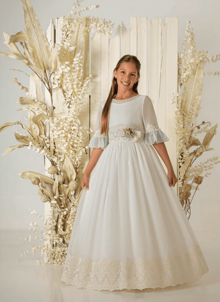 Vestido de comunión niña modelo A852 | ANA LAY Sevilla