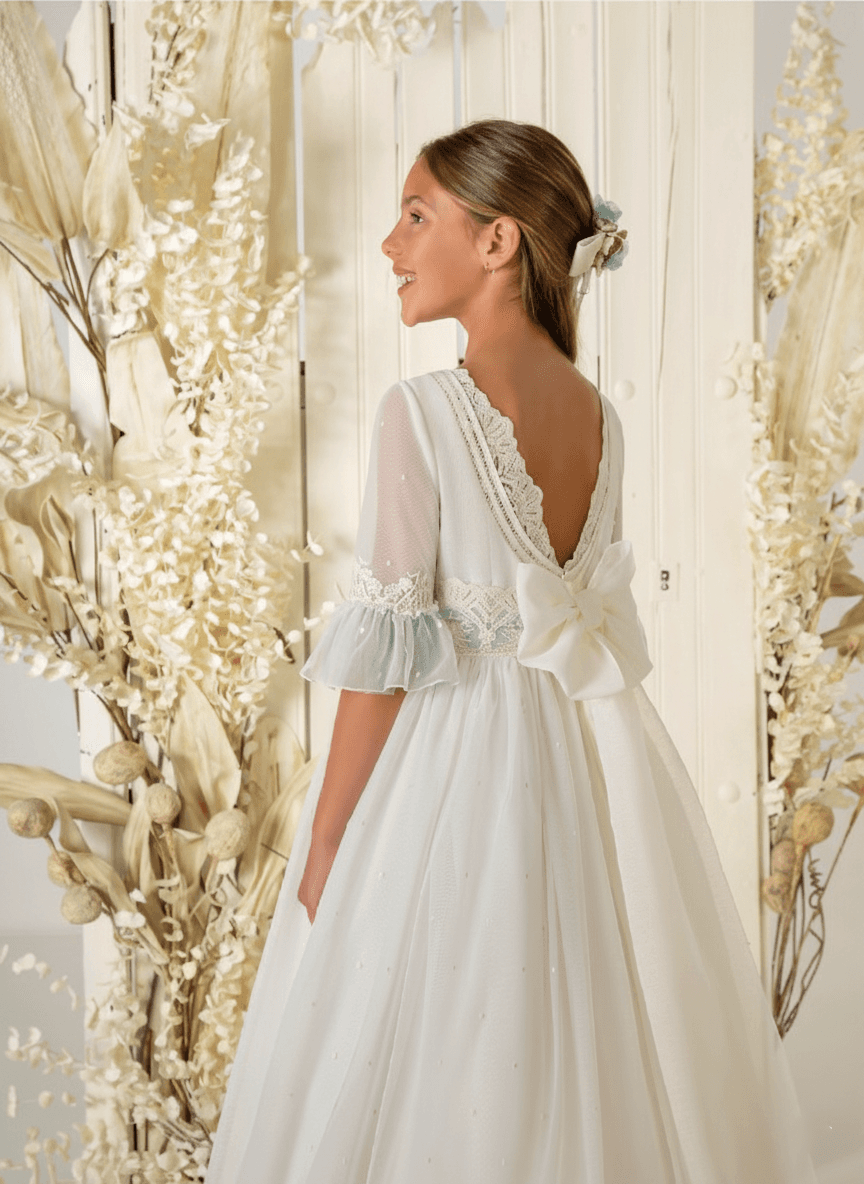 Vestido de comunión niña modelo A852 | ANA LAY Sevilla