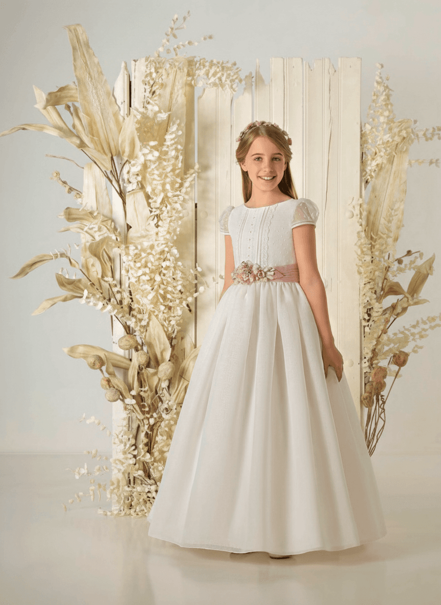 Vestido de comunión niña modelo A857 | ANA LAY Sevilla