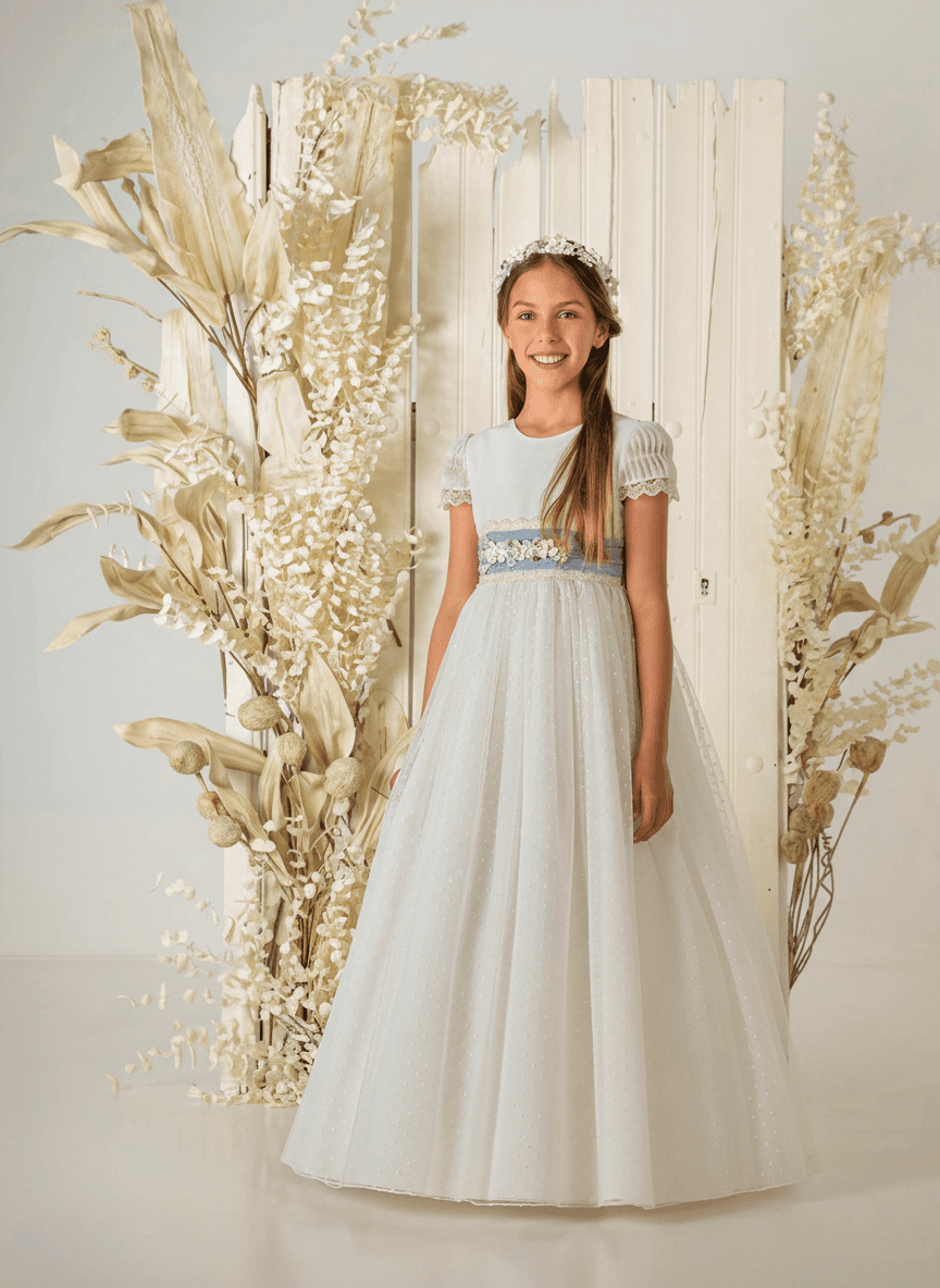 Vestido de comunión niña modelo A860 | ANA LAY Sevilla