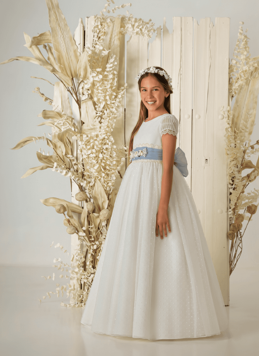 Vestido de comunión niña modelo A860 | ANA LAY Sevilla