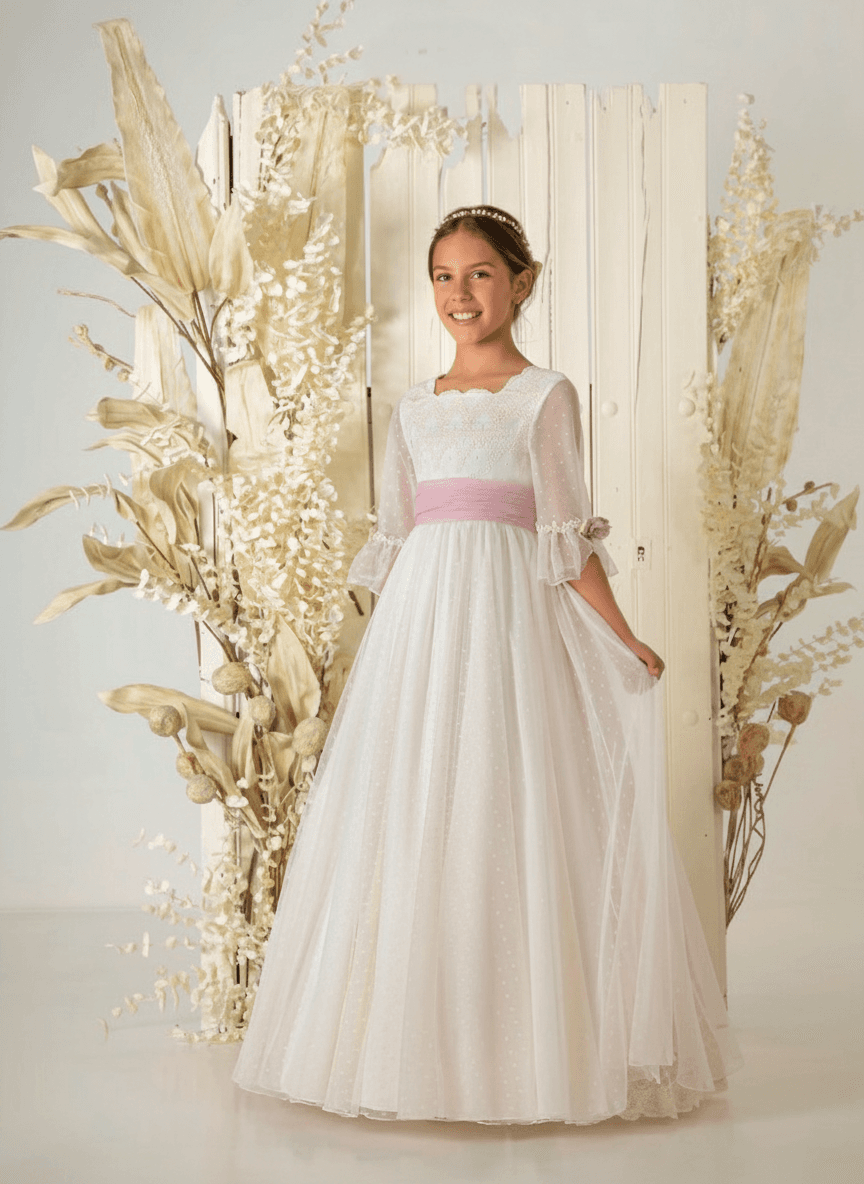 Vestido de comunión niña modelo A867 | ANA LAY Sevilla