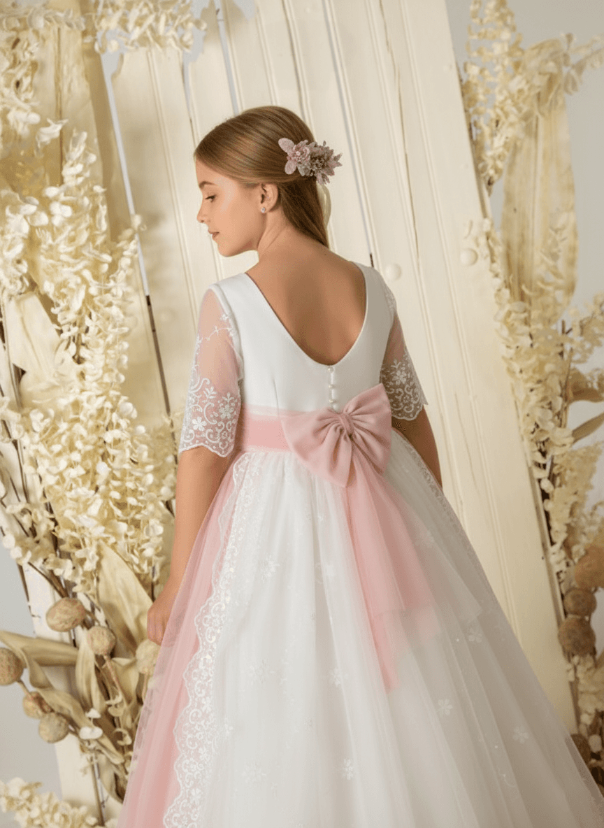 Vestido de comunión niña modelo A868 | ANA LAY Sevilla