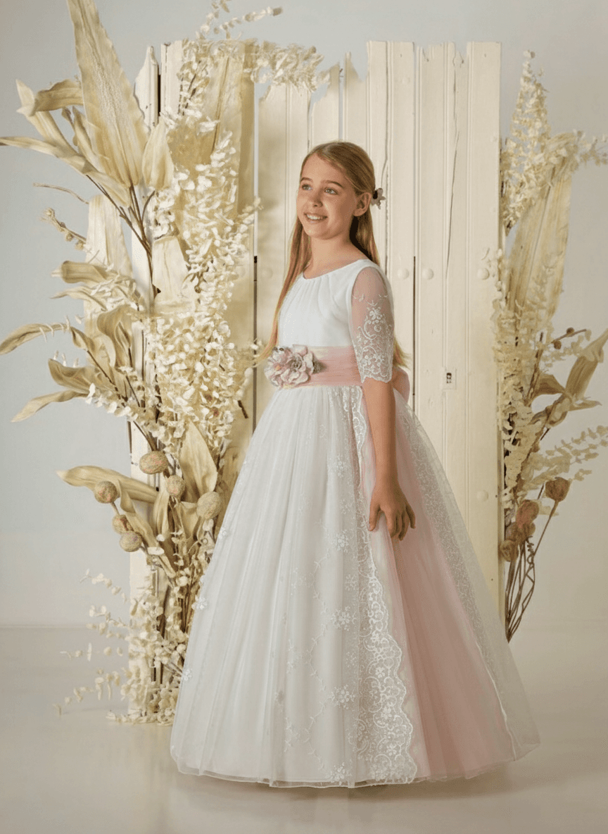 Vestido de comunión niña modelo A868 | ANA LAY Sevilla