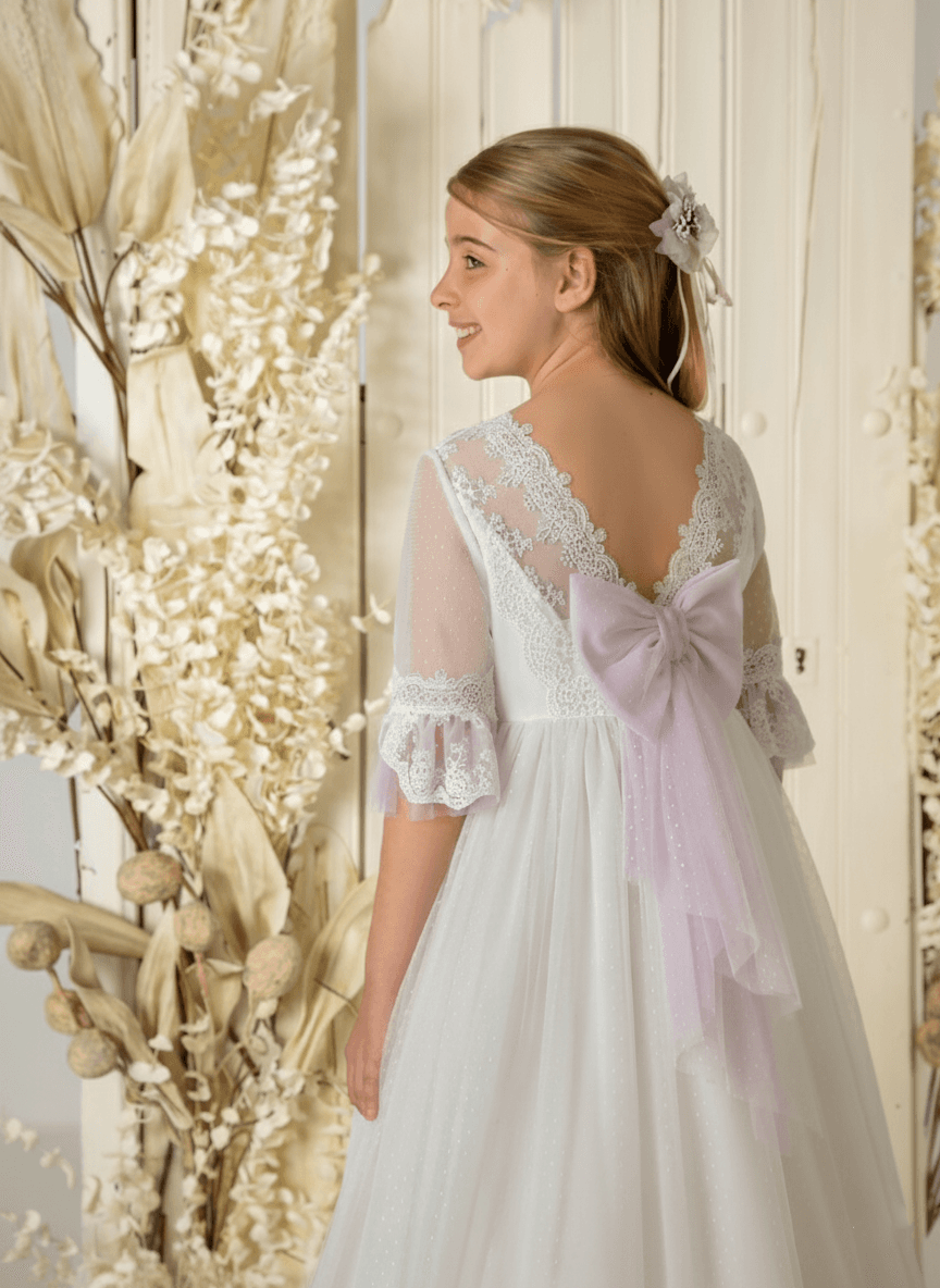 Vestido de comunión niña modelo A870 | ANA LAY Sevilla