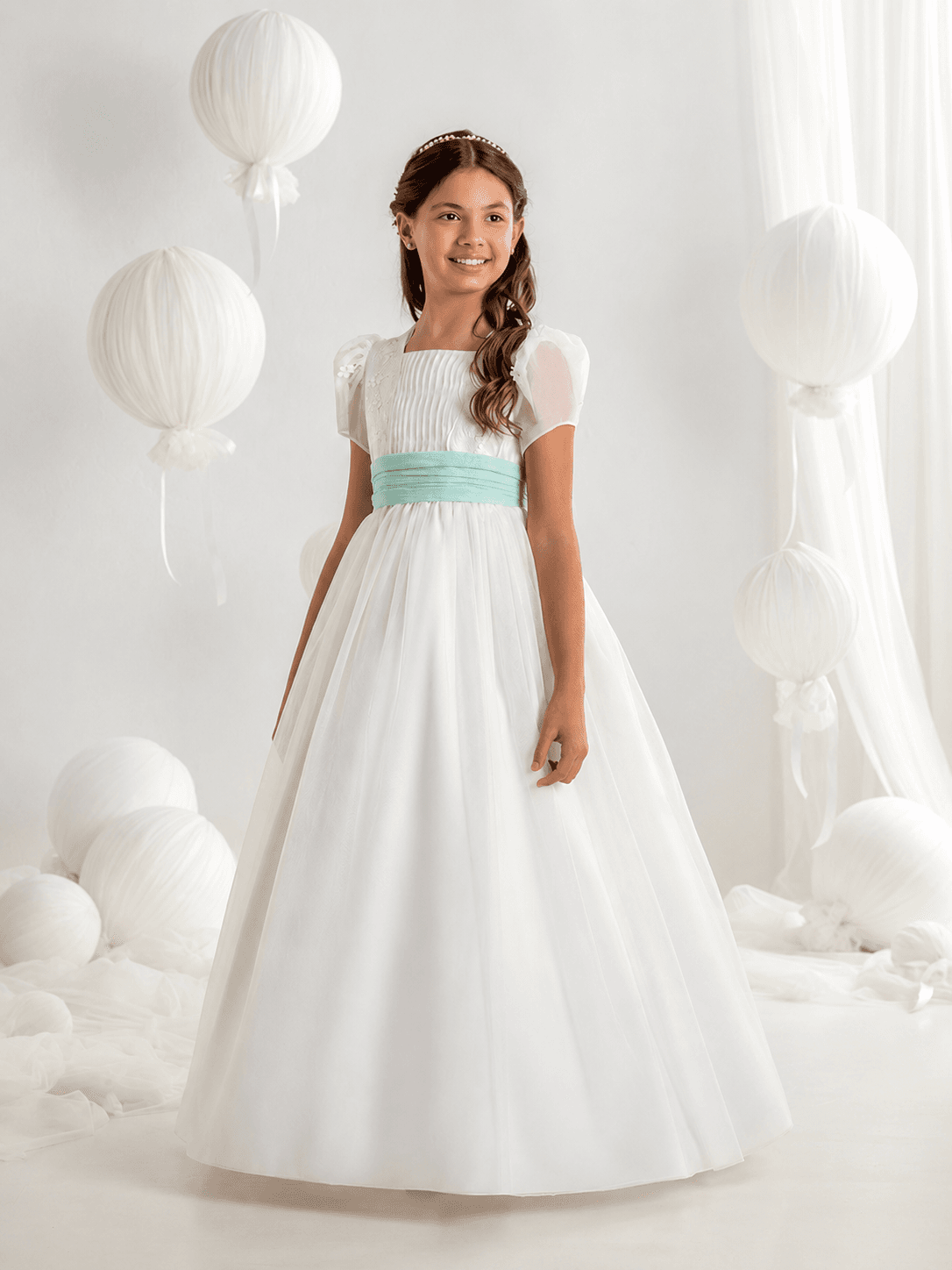 Vestido de comunión de Gasa Ilusión 7112